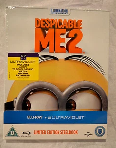 NEW Despicable Me 2 Blu-Ray Steelbook UK Zavvi Exclusive Region Free - Picture 1 of 4
