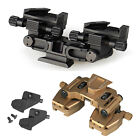 CNC Machined Dual Binocular Bridge NVG Mount+AN/PVS-14 J Arm Dovetail Adapter 1i