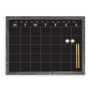 Cathedral Products Charcoal Magnetic Monthly Planner Chalkboard 40.6x50.8cm - Picture 1 of 6