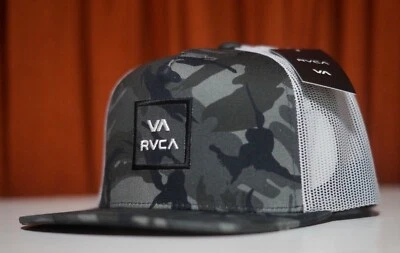 Nuevo Rvca Negro Camuflaje Camionero Malla Ajuste Medio Para Hombres Gorra Snapback RHTRVC-11 Foto 1 de 4