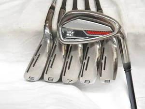 Used RH Wilson DYNAPWR Iron Set 5-PW Recoil Dart Senior Flex Graphite Shafts - Picture 1 of 9