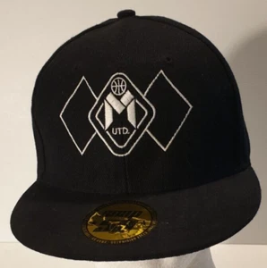 MELBOURNE UNITED Basketball NBL Snapback Cap Hat. Colour is Black. Adjustable. - Picture 1 of 7