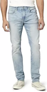 Buffalo David Bitton Men's Slim Ash Jeans Light Blue Wash Size 30 x 30 BM22784 - Picture 1 of 9