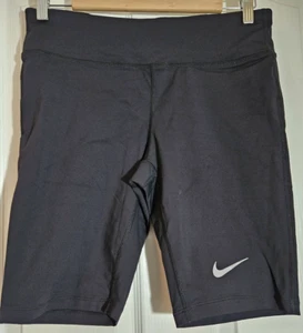 NIKE Power Black Reflective Running Shorts Women's Size Large NEW - Picture 1 of 9