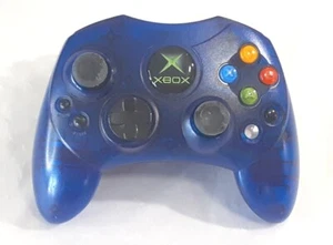 Original OEM Xbox Controller S Wired Clear Blue Official Microsoft  - Picture 1 of 8