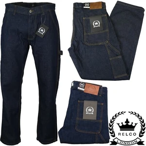 Jean carpintero de mezclilla Relco de 14 oz retro índigo - Imagen 1 de 7