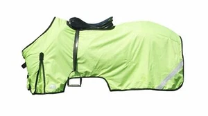 Sicherheit Pferde Reflex-Ausreitdecke mit Fleece Wasserabweisend Gelb - Picture 1 of 3