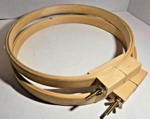 2 Wood Embroidery Hoop American Heritage Round 12" x 1” Screw Tension - Picture 1 of 4