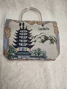 Liuhe Pagoda Folk Art Purse small bad Metal handles - Picture 1 of 4