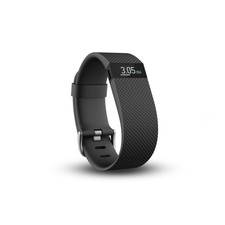 FITBIT Charge HR Activity Wristband Heart Rate Black SMALL with Charger 