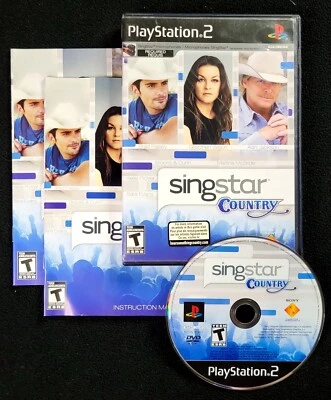 SingStar: Country (Sony PlayStation 2, 2008) PS2 CIB - Image 1 of 2