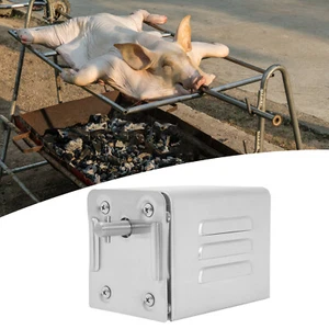 BBQ Pig Lamb Rotisserie Roaster Skewer Roast Grill Motor Stainless Steel 15W  - Picture 1 of 16