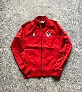 Adidas Jacket Mens FC Bayern Munchen Anthem Red AC6727 Size S Small Mens - Picture 1 of 11