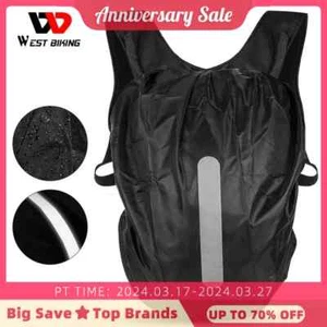WEST BIKING Waterproof Bicycle Bag Rain Cover Reflective Shoulder Backpack cover - Foto 1 di 14