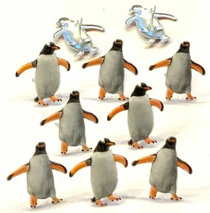 PINGUIN BRADS Wintertiere Meeresvögel Scrapbooking Karten basteln Stempeln - Bild 1 von 1