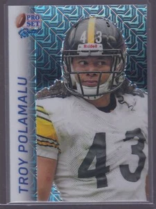 2024 Leaf Pro Set Metal Troy Polamalu #RB-84 Retro Mojo Silver /8 - Picture 1 of 2