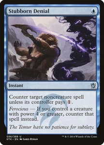 MTG - Stubborn Denial - Khans of Tarkir LP - SET OF 3 - Picture 1 of 1