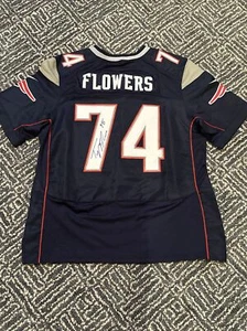 TREY FLOWERS Signed Autograph Custom NFL New England Patriots JERSEY *FREE SHIP - Picture 1 of 3