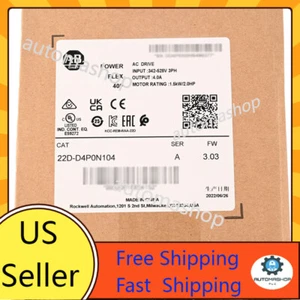 Allen-Bradley AB 22D-D4P0N104 PowerFlex 40P AC Drive US Free Tax - Imagen 1 de 5