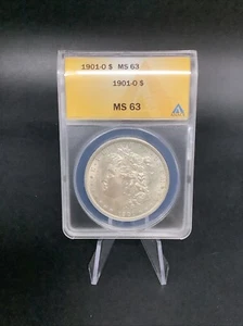 1901-O Morgan Silver Dollar $1 ANACS MS63 - Picture 1 of 2