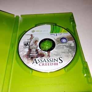 Assassin's Creed III Disco 1 (Microsoft Xbox, 2012) Disco Solo Sin Probar Leer Desc - Imagen 1 de 4