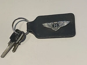 60er Jahre Bentley R Continental Mulsanne Brookland Leder Emaille Auto Schlüsselanhänger Anhänger CUD - Bild 1 von 3