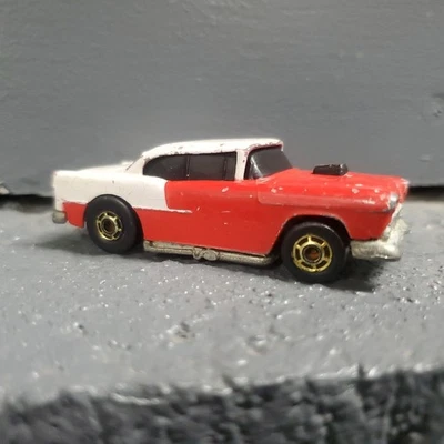 Vtg Hot Wheels 1978 '55 CHEVY Red White Malaysia - Image 1 of 4