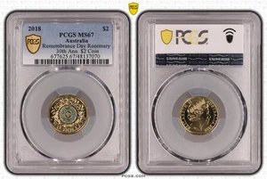 Australia 2018 Rosemary $2 30th Anniversary Coin PCGS MS67 #7070 - Bild 1 von 1