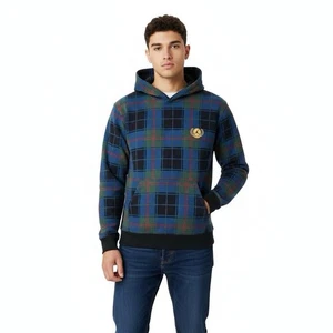 Sudadera con capucha pulóver pequeña a cuadros Nike Jordan Essential Holiday para hombre - Imagen 1 de 13