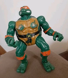 TMNT Coil Force Mighty Mech Michaelangelo Ninja Turtle Mike Figure Lickety Split - Picture 1 of 4
