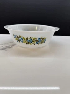 Vintage Ofengeschirr #514 Blaubeere Design offen 2 Quart. Runde Kasserolle USA - Bild 1 von 9