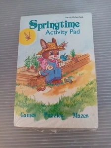 New lot 11 1994 Springtime activity pads all kids inside fun Games Puzzles Mazes - Picture 1 of 5