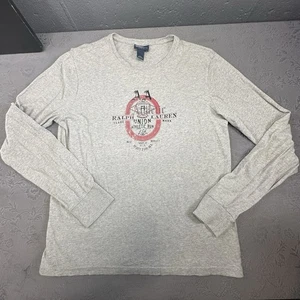 Ralph Lauren Graphic Custom Fit Long Sleeve Crew Neck T-shirt - L 42in Chest - Picture 1 of 5