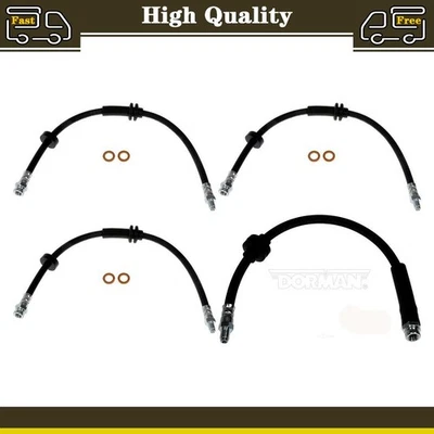 4 Front Rear Brake Hose Brake Line Fits Ram ProMaster 1500 3.6L - Image 1 of 4