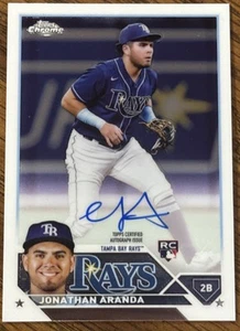 2023 Jonathan Aranda Topps Chrome Rookie Cars RC AUTO! STAR!! - Picture 1 of 8