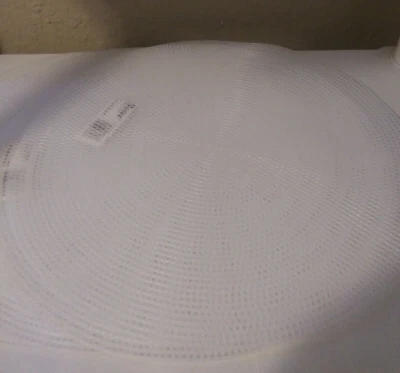 (4) PC DARICE NEED POINT CRAFTING 12" ROUND PLASTIC CANVAS CIRCLES - Image 1 of 4