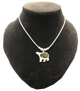 Silver Necklace with Elephant Pendant - Picture 1 of 1
