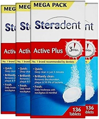 Steradent Mega Pack - 4 x 136 tablets