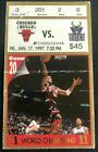 1/17/97 Milwaukee Bucks Chicago Bulls United Center Jordan Ticket Stub 24 Points