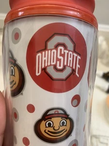 2 vasos de viaje Buckeyes de la Universidad Estatal de Ohio con tapa roja bebida de 10 oz - Imagen 1 de 9