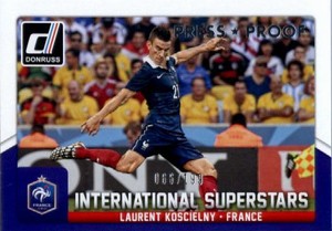 2015 Donruss International Superstars Press Proof Silver #24 Laur Koscielny/199