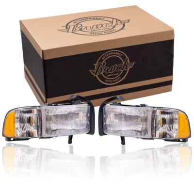 2 piezas. Juego de faros para Dodge Ram 2500 Ram 3500 1994-2002 sin equipamiento deportivo Foto 1 de 4