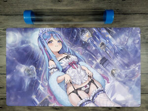 YuGiOh Witchcrafter Madame Verre Trading Card Game Playmat Free Best Tube / Bag