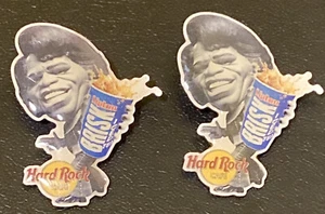 Hard Rock Cafe  James Brown Lipton Tea Pin 2 Count - Picture 1 of 3