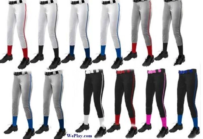 Champro Womens Softball Pants Piped with Braid Fastpitch  BP11P - Image 1 of 1