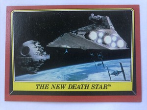 Topps Star Wars Return Of The Jedi Card Red 1983 The New Death Star 9