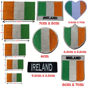 Irlanda País Internacional Diferentes Tamaños Banderas Hierro Sobre Parche Bordado - Imagen 1 de 12