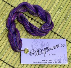 Caron Wildflowers Cotton Floss Hand Dyed 36 Yards Amethyst NEW USA - Picture 1 of 3