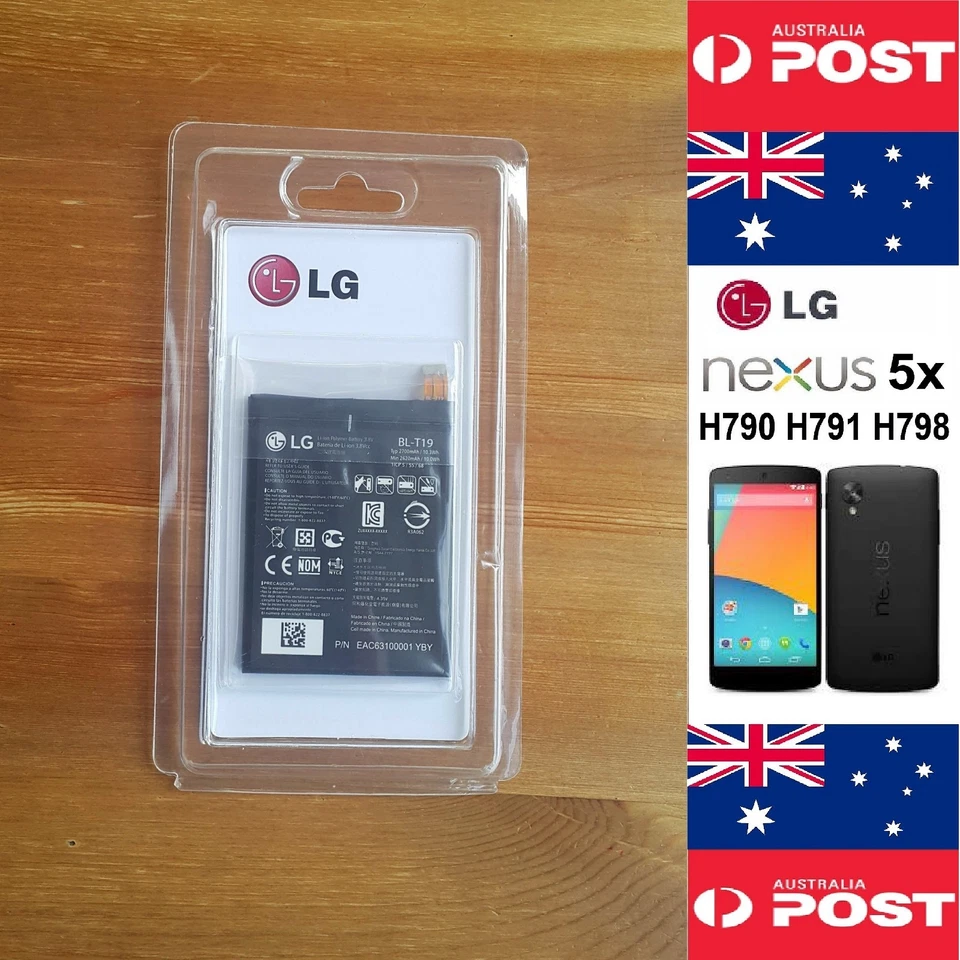 Original Retail LG GOOGLE NEXUS 5x Battery BL-T19 2700mAh Good Quality - Local - Image 1 of 4