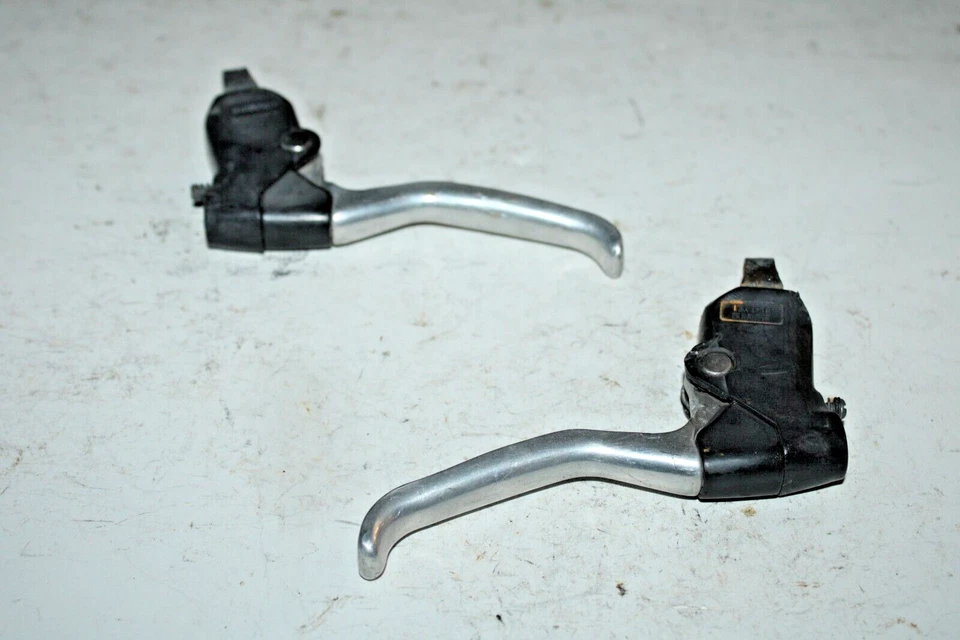 Juego de palancas de freno Shimano negro 22,2 mm BL-TY21 MTB híbrido Bikepacking remitente de EE. UU. Foto 1 de 4